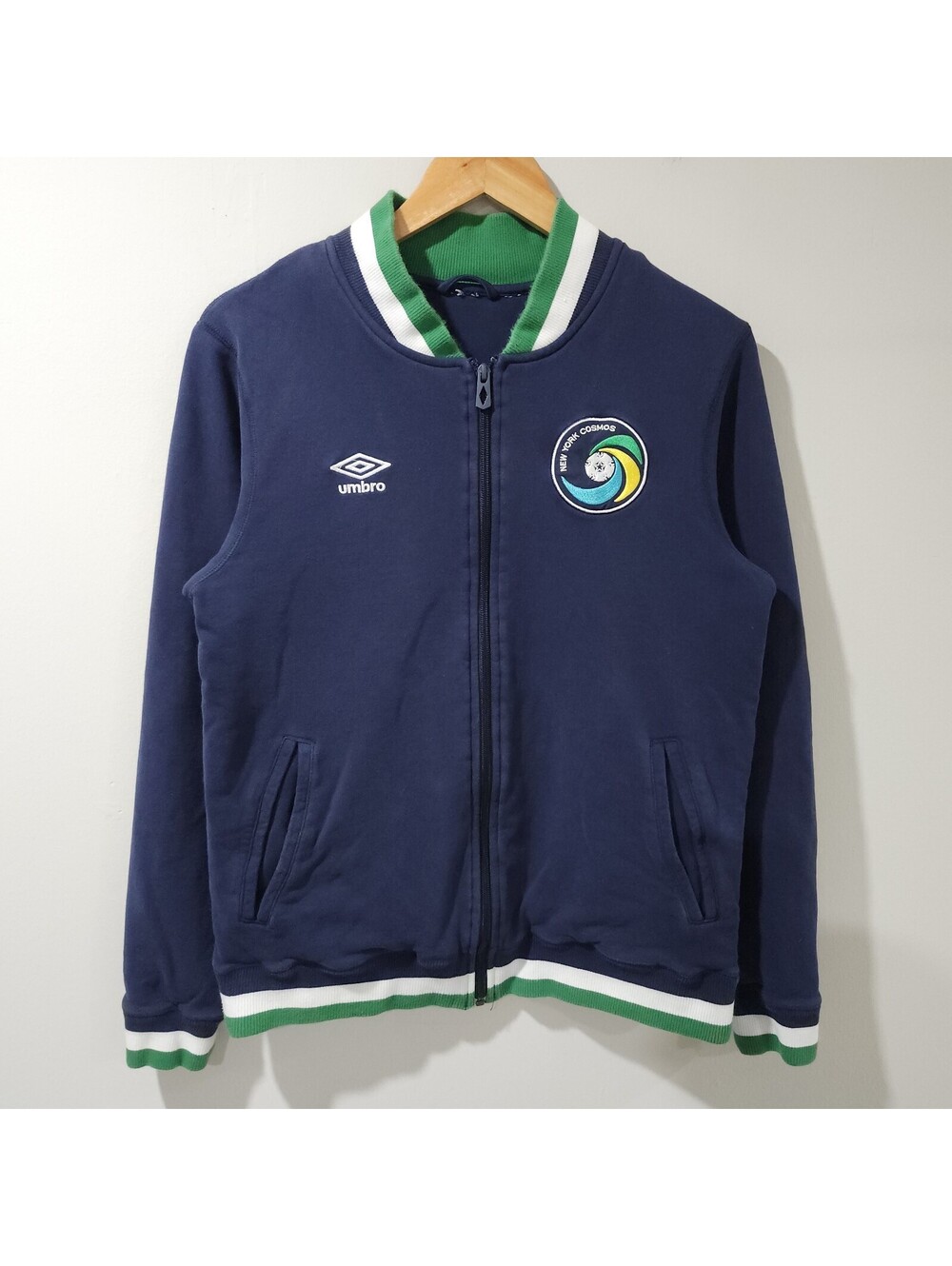 Umbro New York Cosmos MLS Soccer Fleece Track Jacket Sport Classic Mens Small